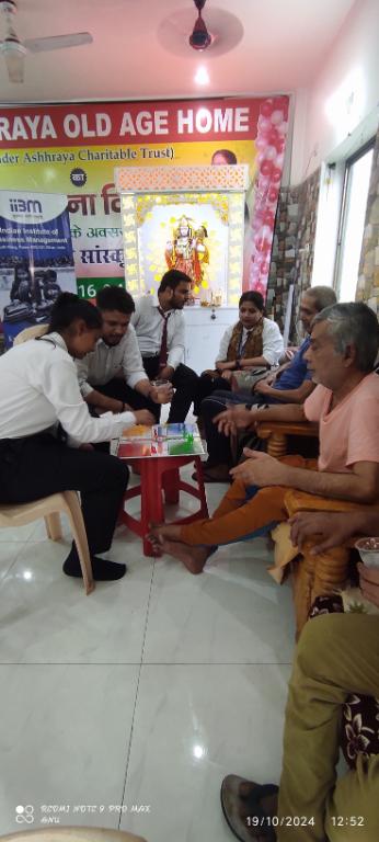IIBM Patna and CED Patna Organise Heartwarming Event at Aashraya Old Age Home